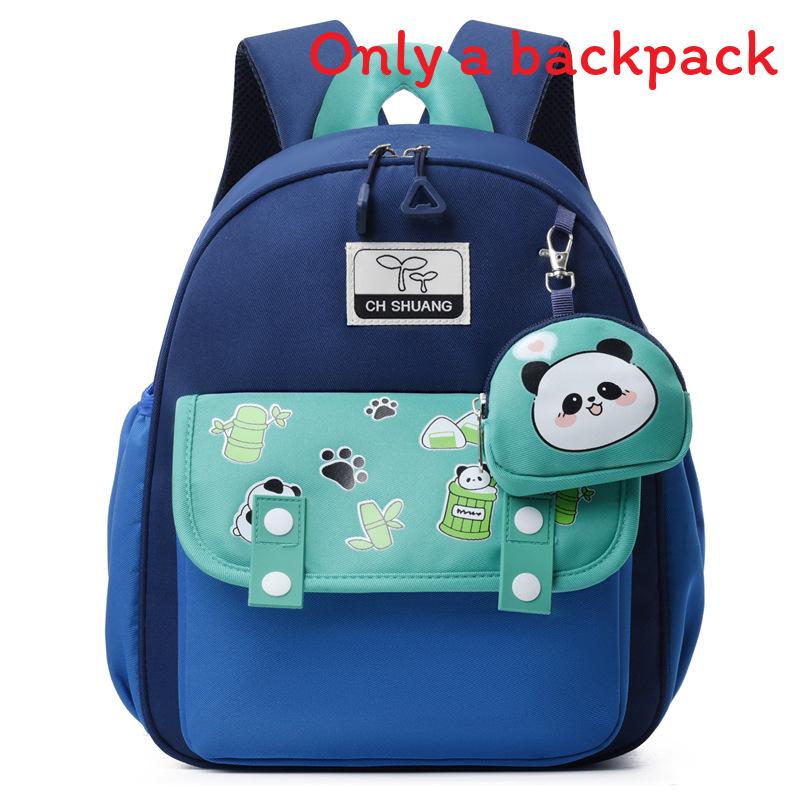 

Rabbit Panda Tiger Mushroom Lotso Printed Backpack Breathable Cartoon Schoolbag Panda