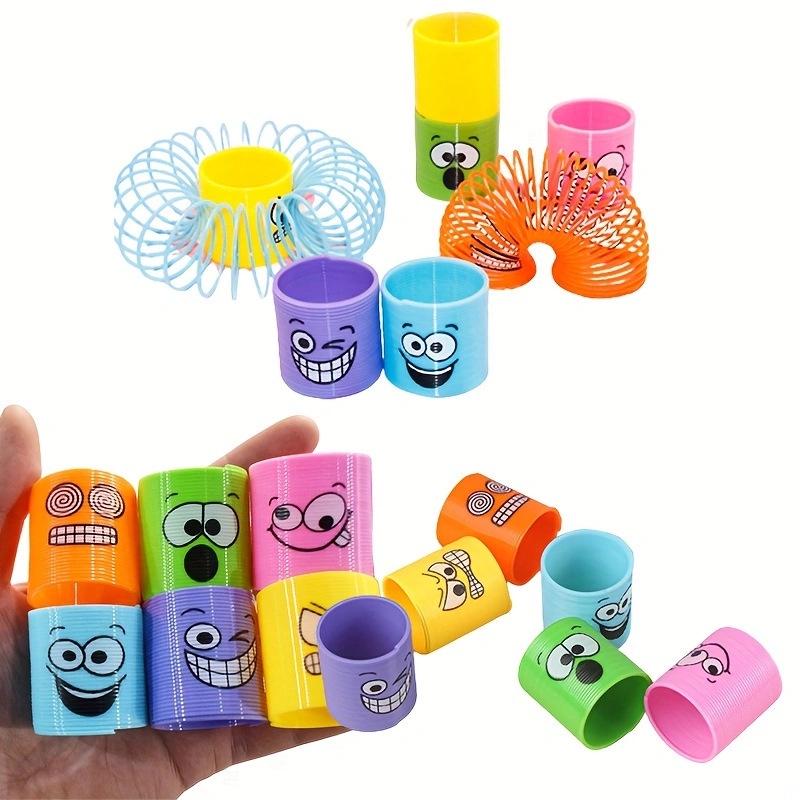 Mini Smiley Face Rainbow Spring Toy 3.2x3.5CM for Children