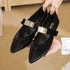 Fashion 2024 New Women Comfortable Pointed Toe Flat Shallow Shoes Women Minimalist Comfort Walking Loafers Shoes Shoes for Women