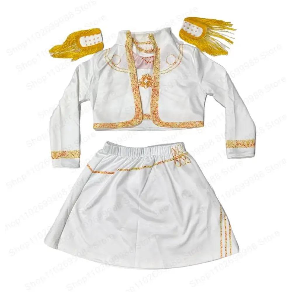 2026New Cosplay Costume for Girls Halloween Carnival Christmas White Jacket Vest and Skirt Uniform Suit