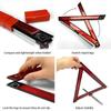 Car Triangle Reflective Warning Tripod Foldable Emergency Breakdown Warning Red Reflective Sticker Safety Hazard Car Tripod