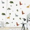 Cartoon Colorful Dinosaurs Wall Stickers for Kids Room Decor Bedroom Background Living Room Decoration Baby Nursery Wall Decals