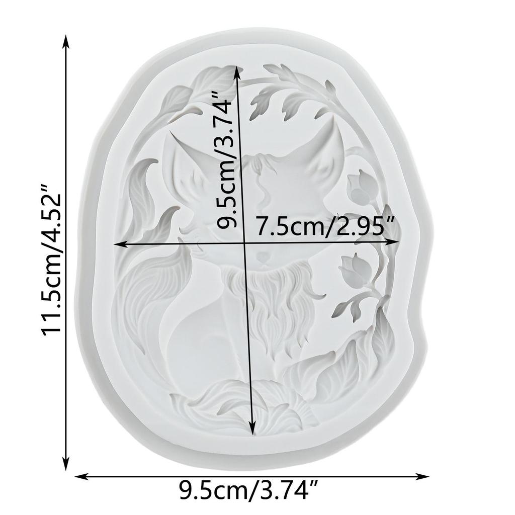 Fox Silicone Mold Fox Fondant Molds Cake Decorating Tools Theme Cake Dessert Decorated Chocolate Candy Mold