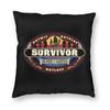 Survivor Blood Water Outlast Square Pillowcase Polyester Linen Velvet Creative Decorative Throw Pillow Home Cushion Cover