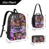 Set di 3pz Zaino Ayliva Singer Tour 2025 per Ragazzo Ragazza Astucci Set Zaini con Portapranzo Per Studenti Scolastici Zaino da Giorno