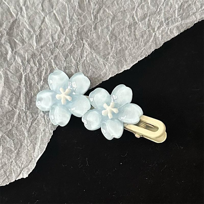 Summer Fresh Flower Hairpin Sweet Girls Sakura Side Clips Bangs Hair Clips For Women Headwear Hair Accessories