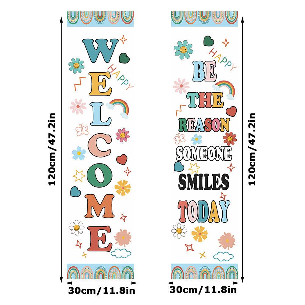 Back to School Banner Welcome Banner Classroom Party for Kindergarten Pre-school Primary High School Classroom Decorations