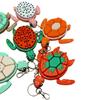 Mechanical Key Turtle Fidget Clickers Keychain Clickers Sensory Key Ring Toy  Kids Gifts