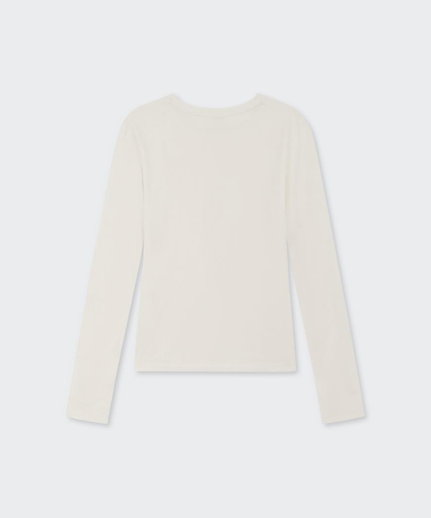 MUSINSA STANDARD WOMAN Women'S Sheer Slim Long Sleeve T-Shirt [Butter Cream]