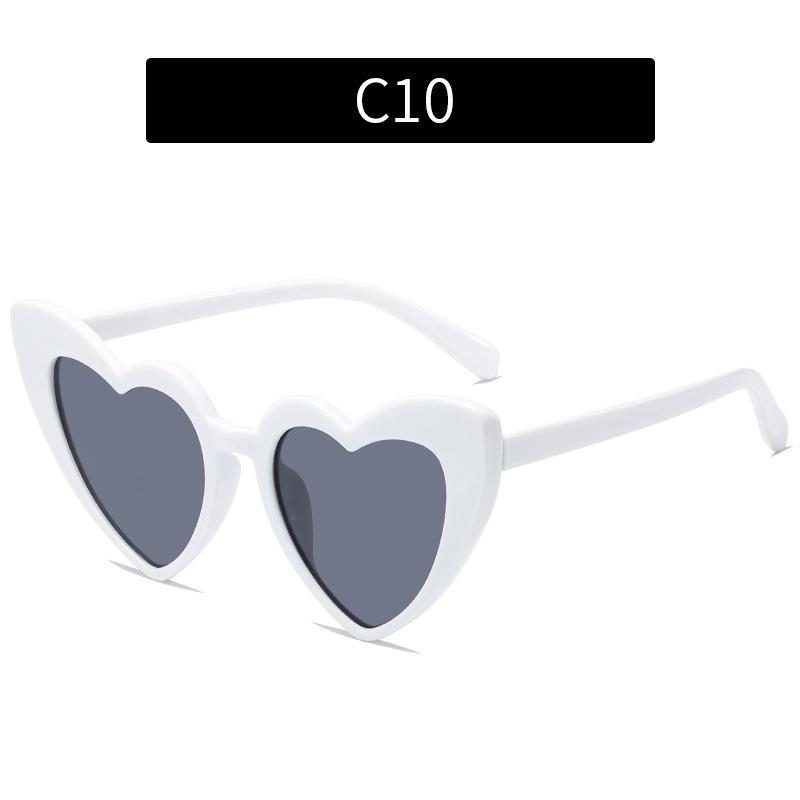 Fashion new multi-color love sunglasses, parent-child personalized glitter sunglasses, European and American beach sunglasses