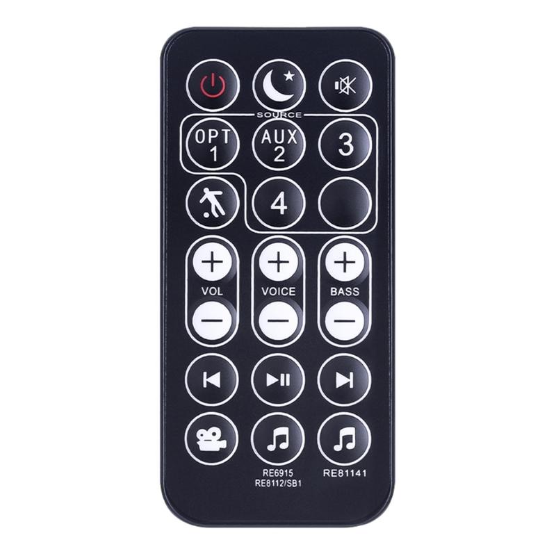 

Lightweight Replacement Remote Control RE69151 ABS Remote Control with Strong Housing Suiatble for Polk Audios Magnifi 1