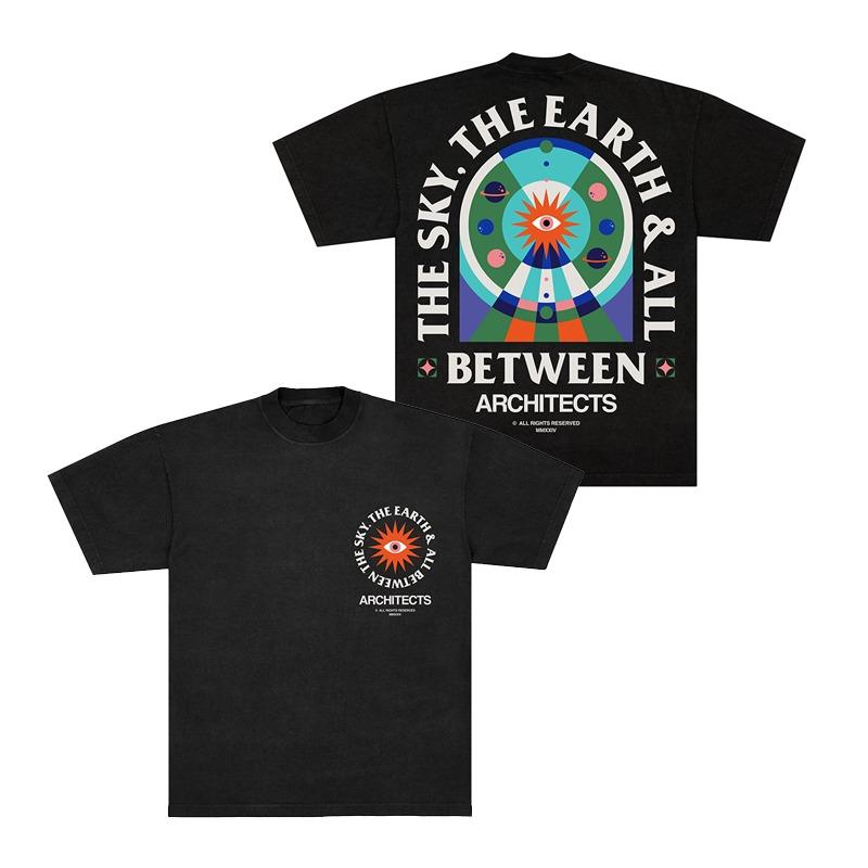 New Architects Britische Renommierte Metal Band Breites Vintage Reines Baumwolle Herren und Damen Kurzarm T-Shirt für den Sommer