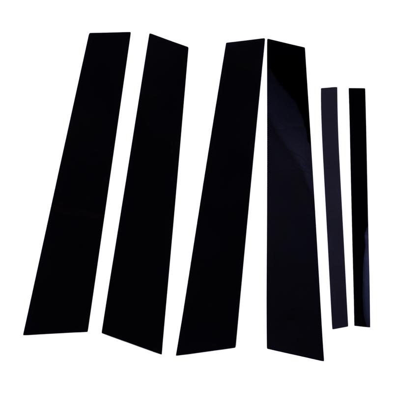 

Gloss Black PC Car Door Window Pillar Posts Decals Covers Set Fit for BMW 3 E90 2005 2006 2007 2008 2009 2010 2011 2012