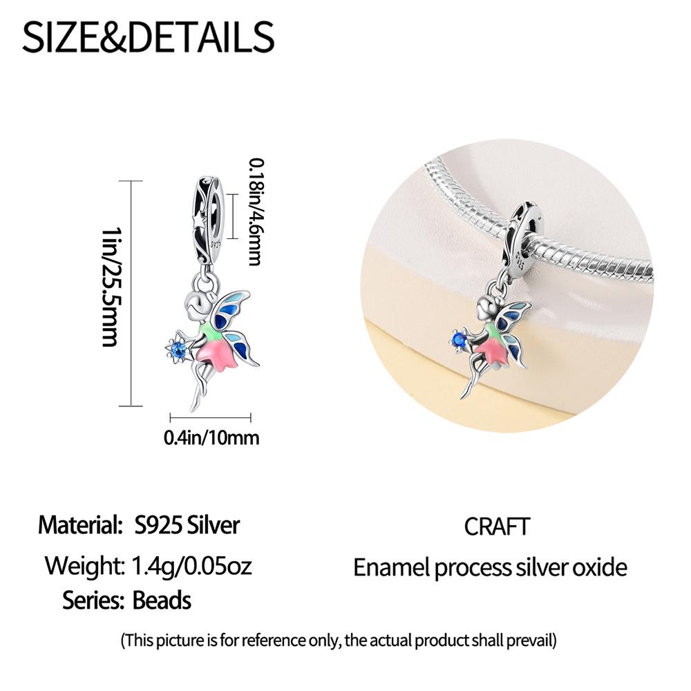 Original Copper Charms Luxury Flower Spirit Pendant Animal Beads Fit Bracelet Diy Women Making Delicate Gift