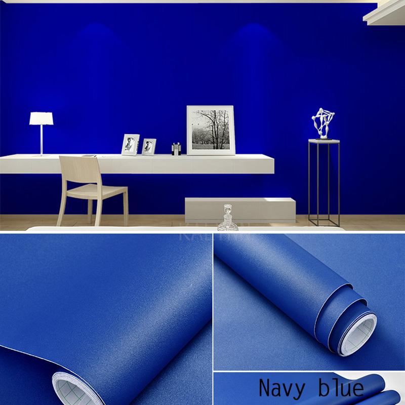 Width Peel and Stick Wallpaper Solid Color Contact Paper Self-Adhesive Sticker Wall Furniture Covering Vinyl Rolls 1-10m