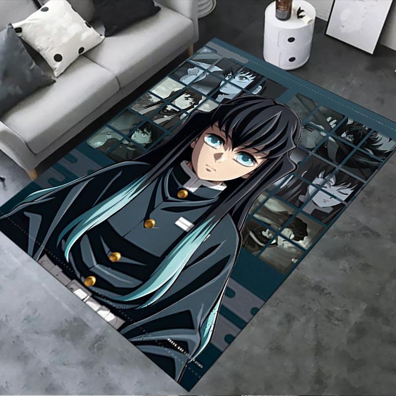 2025 New Muichiro Tokito Carpet Rug for Living Room Bedroom Home Sofa Decoration,Kids play Non-slip Floor Mat 93