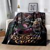 Baldur Gate3 Game Gamer Cartoon 3D Blanket,Soft Throw Blanket for Home Bedroom Bed Sofa Picnic Travel Office Cover Blanket Kids