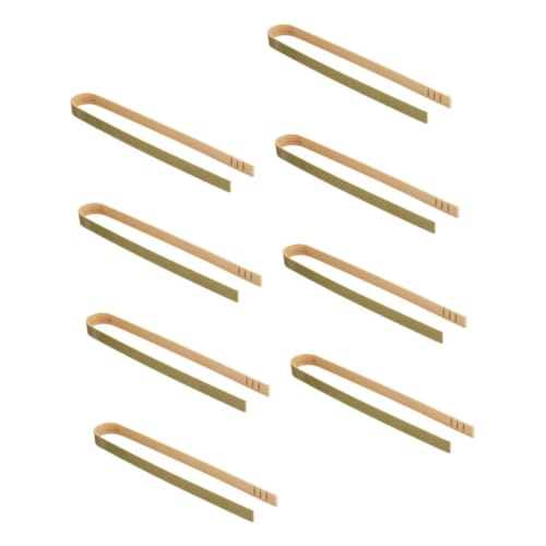 

CIYODO 10 Pieces Outdoor BBQ Tongs, BBQ Clamps, Disposable Wooden Scissors, Cookware, Charcuterie Serving Tongs, Wooden Cooking Tongs, Cake Tongs, Dis