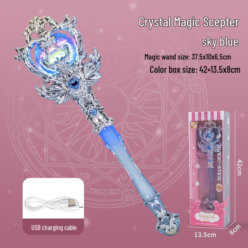 Enchanted Fairy Wand: Dreamy Luminous Scepter for Girls - Elsa Princess Lightsaber