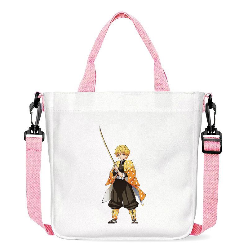 Japan Cartoon Comics Zenitsu Agatsuma Bedruckte Canvas Tasche Umhängetasche Tragetasche 7551