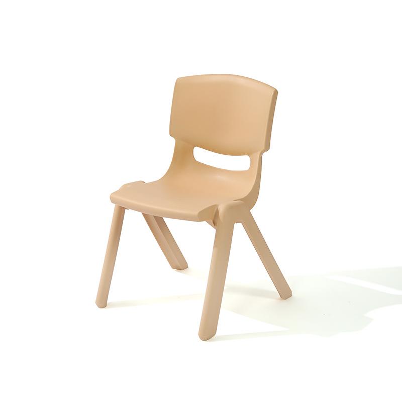 Kinder Kunststoff Rückenlehnen Stuhl und Tisch Set - Kindergarten Lernstuhl, Verdickter Kleiner Hocker für Kinder