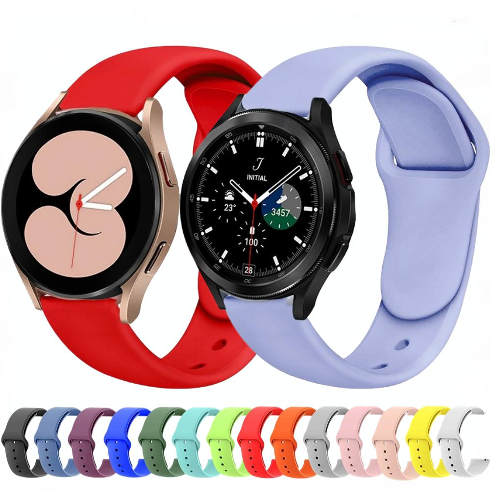 Cinturino in Silicone da 20 mm per Samsung Galaxy Watch 7 44mm 40mm/6 5 4 Classic Cinturino per Samsung Watch 5 Pro 45mm Accessori Cinturino