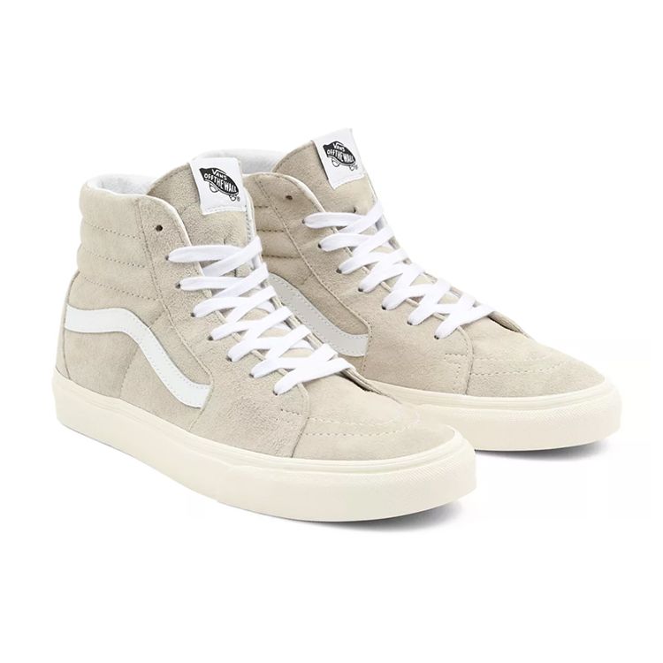 Vans Sk8-Hi Pig Suede - Oatmeal Unisex Sneakers Brown Snow-White VN0A5JMJ94V