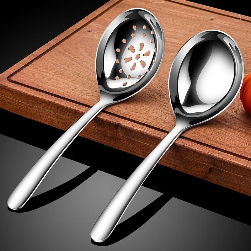 Abay Large Thickened 304 Stainless Steel Soup Ladle Set (3-Pack)