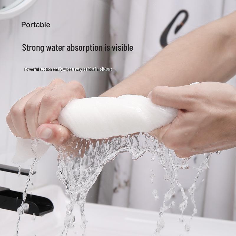 Portable Compressed Pure Cotton Towel Pack - Disposable Face & Bath Towels for Travel, Sterile & Thickened for Enhanced Cleansing.