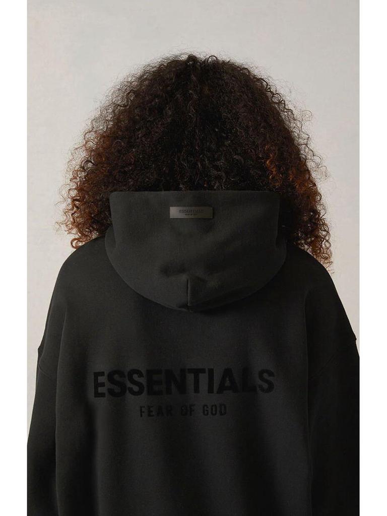 FOG ESSENTIALS Unisex Beflocktes Kapuzensweatshirt 2022SS Trendiges Design