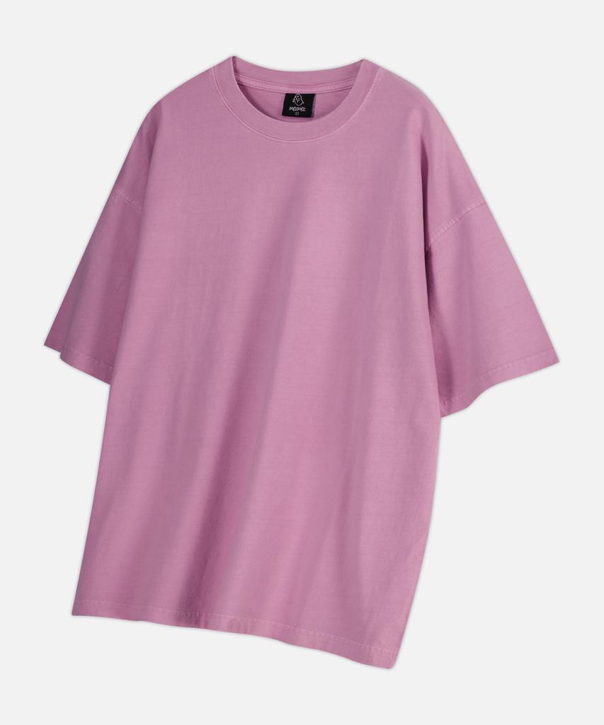 MOZMOZ [2Pack] Plain Pigment Oversized Short Sleeve T-Shirt
