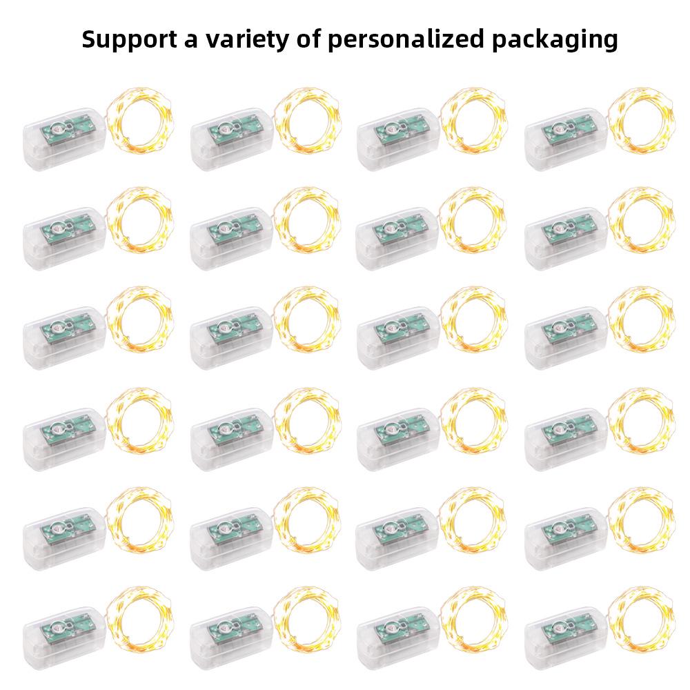Lichterketten: Batteriebetriebene LED-Lichterketten mit blinkenden Farben für die Weihnachtsdekoration