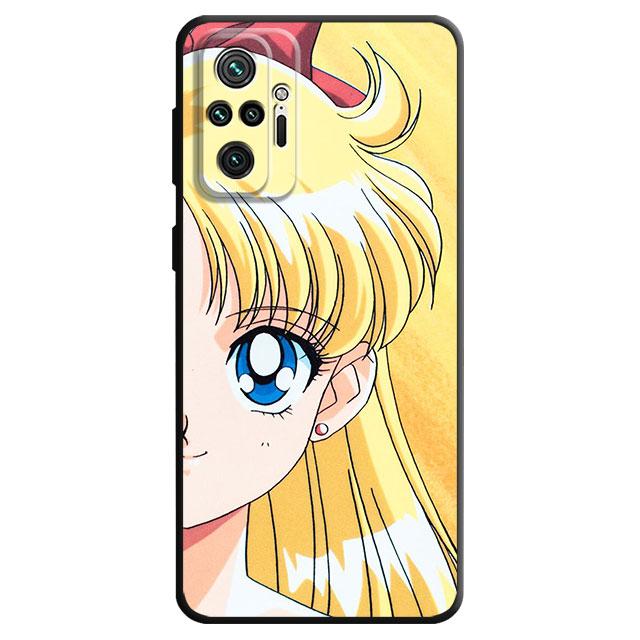 Husa de telefon pentru Redmi Note 9 11S 9S 11T 11 Pro 8T 10 Lite 7 10S 8 Husa moale TPU rezistenta la socuri Anime japonez Kawaii Sea Moon