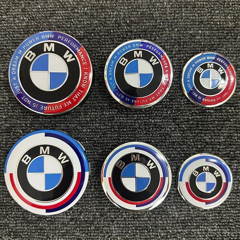 7 stk Bilpanser Front Bak Bagasjerom Emblem Merke For BMW 50-årsjubileumsutgave E36 E46 E53 E90 E60 E93 E87 G01 G20 X3 X5 F30 F20