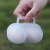 Yousheng Portable Egg Box, with 2 Compartments Design, Food-Grade PP Egg Holder, Leakproof Egg Holder with Handle for Camping Picnic