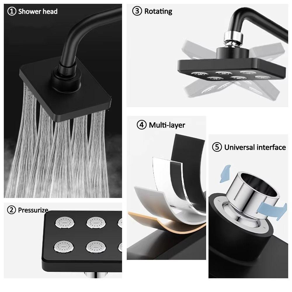 Small Waist Design Rain Shower Head 4inch/10inch Size Universal Shower Head  Bathtub Faucet