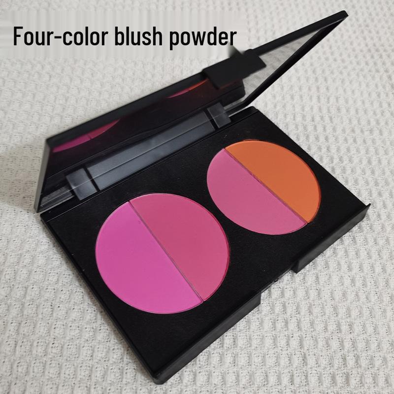 Four-Color Matte Contour and Shadow Palette for Professional Makeup Artists