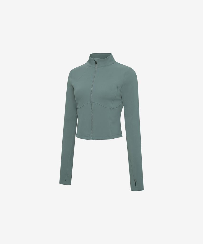 GRANDE LINE Compression Core Fit Crop Zip-Up