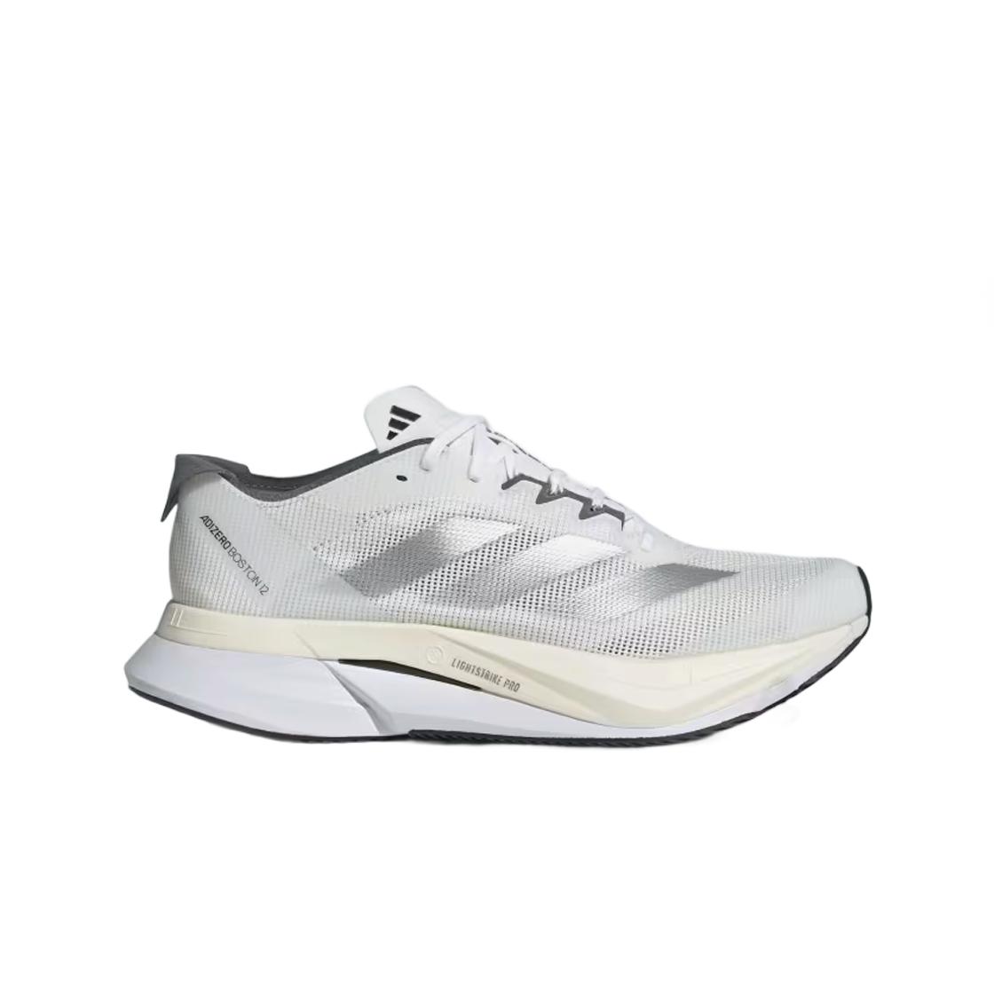 

(w) Adidas Adizero Boston 12 Cloud White Silver Metallic 225