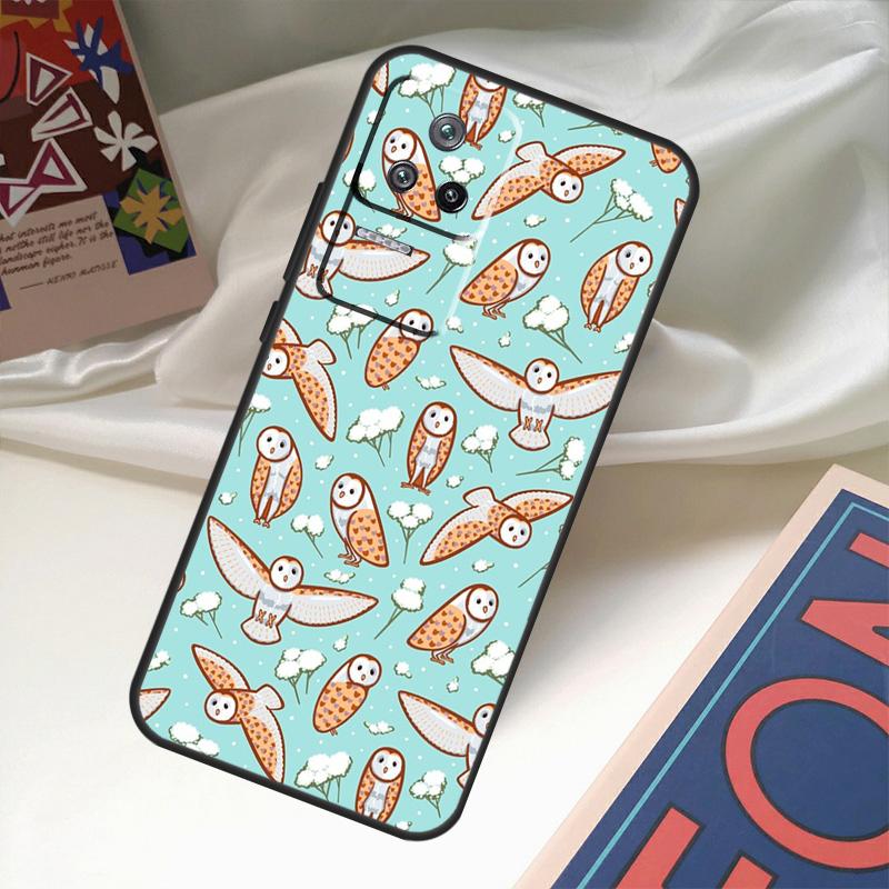 Cute Owl Cartoon Case For Xiaomi 14 13 Ultra 12 Lite 11T 12T 13T Pro POCO M6 X3 X5 X6 Pro F3 F5 M5s Cover