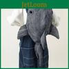 Shark Large Capacity Backpack For Casual Travel And School Use With Durable Pu Material