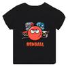 Hot Sale Red Ball 4 Print Cartoon Kids Funny Summer Tops Men Women Adults Children Boy Gril Kids Parent Child Cotton T shirt