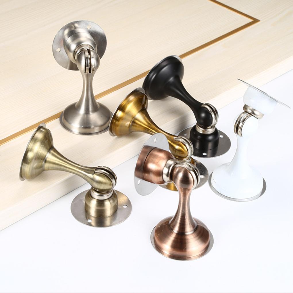 Door Stopper Steel Wind-Proof Anti-rust Doorstop Water-proof Stronger Indoor Furniture Hardware Bathroom Toilet Bedroom