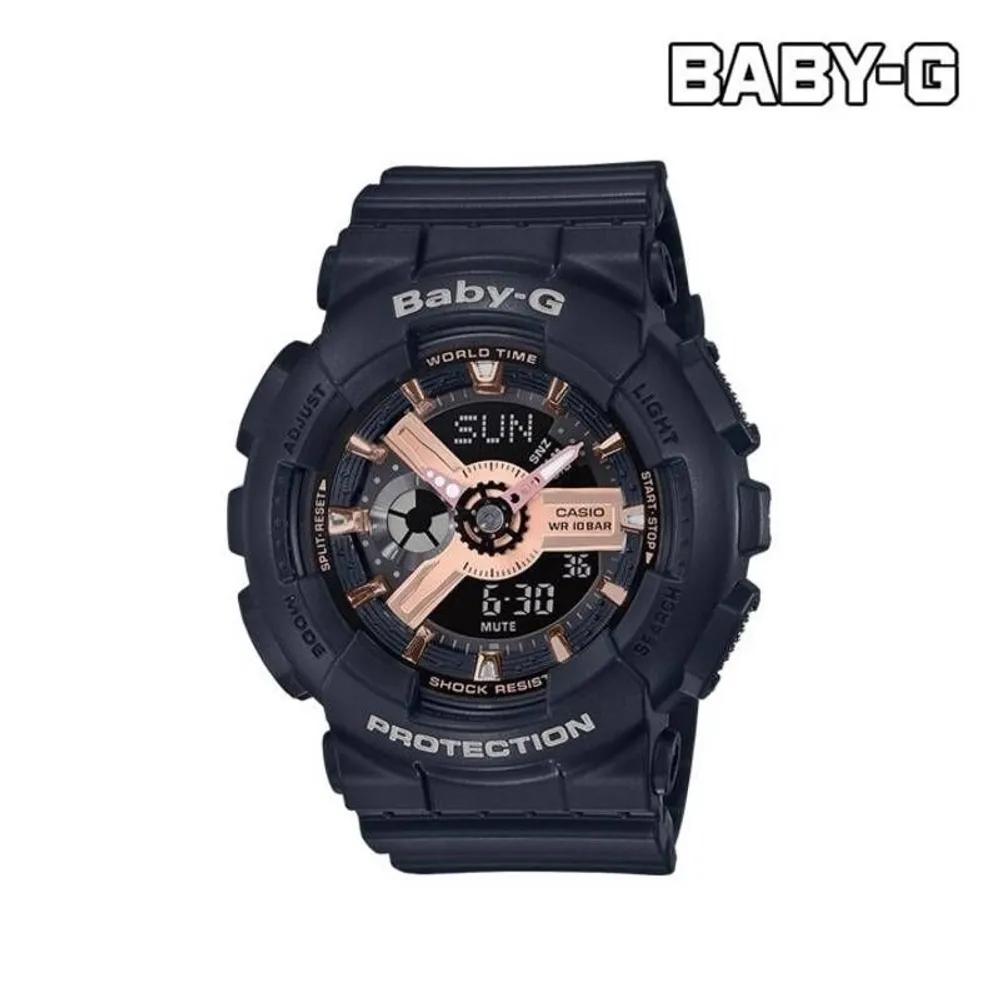 BABY-G Big Face BA110 Series Rose Gold BA110RG1ADR