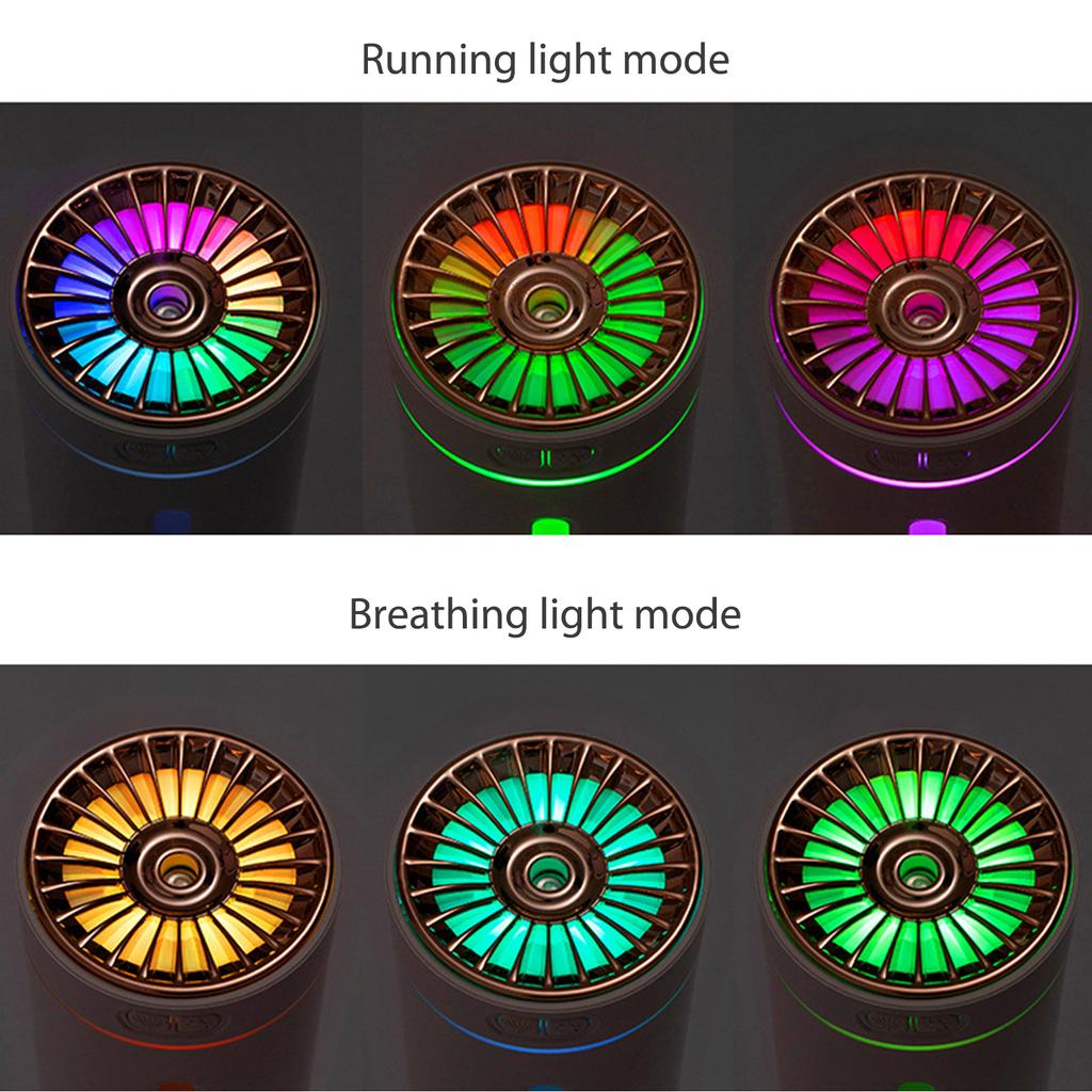 USB Air Purifier Lighting and Spray Modes Vehicle Aromatherapy Machine Colorful Night Light 30db Mute Humidification Equipment