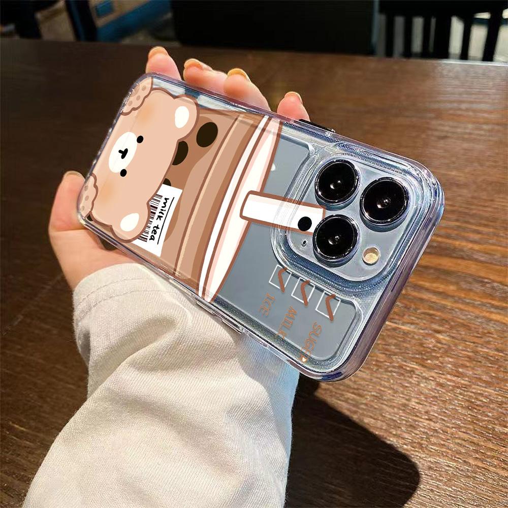 Silicon Bear Case For Samsung A05 A54 5G A55 A35 A34 A53 A52 A24 A23 A22 A15 A14 A13 S24 Ultra S23 Plus S21 S20 FE Fundas Covers