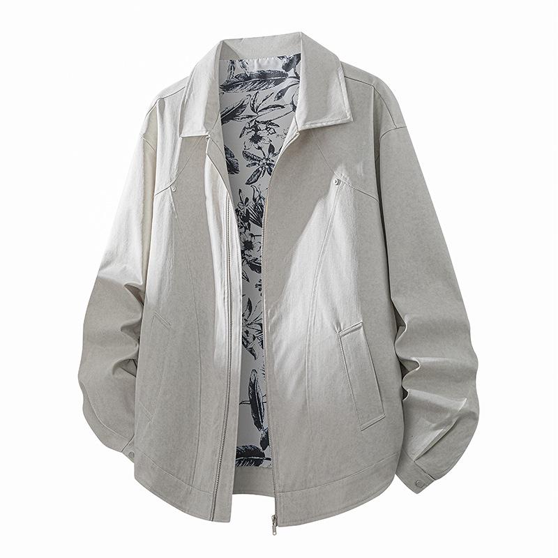 Men's Trendy Lapel Jacket: Spring & Autumn Plus Size Casual Outerwear