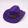 New Western cowboy top hat men and women couple gentleman's hat horse head decoration with jazz hat Tibetan