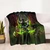World of Warcraft Pattern Oversized Manta Sofa Bed Cover Soft and Hairy Blanket Plaid Soft Warm Flannel Throw Blankets Fans Gift