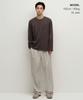 MUSINSA STANDARD [Heat Standard] Crew Neck Long Sleeve T-Shirt [Dark Brown]